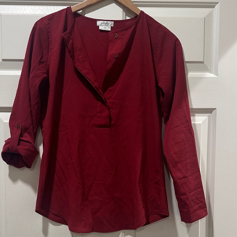 Van Heusen Deep Red Women's Blouse